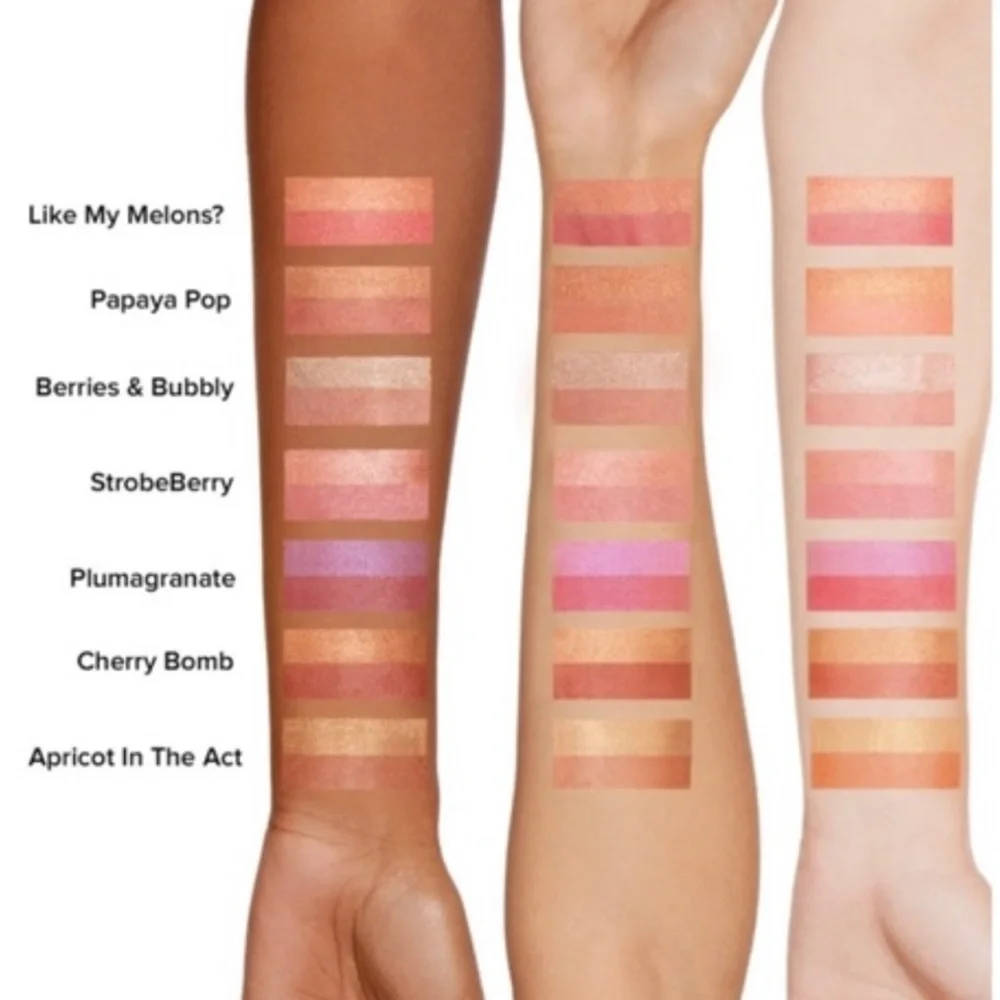 2/$25 NEW Limited Edition Too Faced Tutti Frutti Blush Duo Apricot in Act - Picture 8 of 14